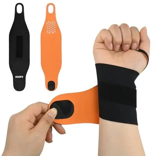 Produktbild: KDIMSU Handgelenk Bandagen, Handgelenkstütze Handgelenkbandage Wrist Wraps für Fitness Bodybuilding, Kraftsport & Crossfit Handgelenkschoner, Damen und Herren (Paar)