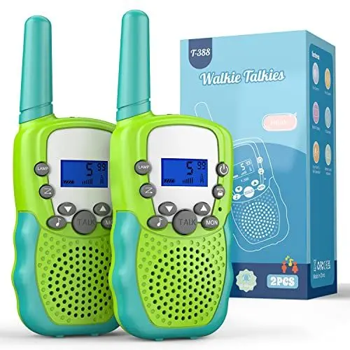 Produktbild: Kearui Spielzeug 3-12 Jahren Jungen & Mädchen, Walkie Talkies für Kinder mit 8 Kanäle, Funkgerä Kinder ab 4 Jahren mit VOX Funktion & Tastensperre für Abenteuer, Camping, Wandern - Grün
