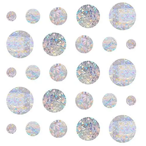 Produktbild: Keboyoe 20 Stück Prism-Fenster-Abziehbilder für Vogelschlag PVC Suncatcher Sticker Prisma Fensteraufkleber Vogelschutz Fenster Regenbogen Fensterfolie