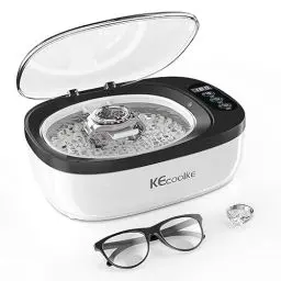 Produktbild: KECOOLKE Ultraschall-Schmuckreiniger, 750 ml, Schallreiniger mit digitalem Timer für Brillen, Ringe, Münzen, Silber, Ultraschallreiniger-Lösung für Geschenke