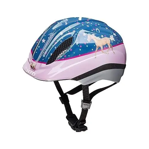 Produktbild: Meggy II Originals Kinder Fahrradhelm, Made in Germany, mit LED-Rücklicht, nur 220g, QUICKSAFE Verstellsystem und Insektenschutz