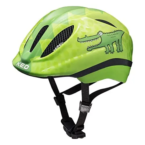 Produktbild: KED Meggy II Trend Croco Kinder Fahrrad Helm grau/grün 2023: Größe: S/M (49-55cm)