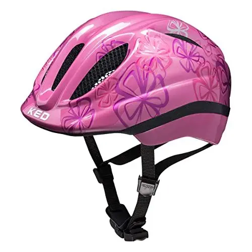 Produktbild: KED Meggy II Trend Flower Kinder Fahrrad Helm pink 2023: Größe: XS (44-49cm)