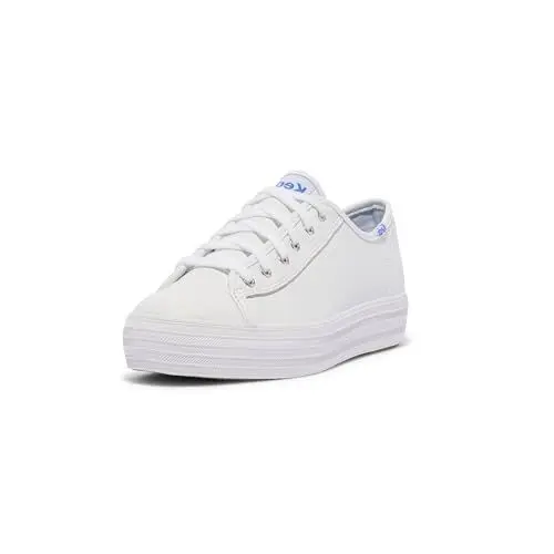 Produktbild: Keds Damen Triple Leather Laufschuhe, Weiß(White), 37 EU