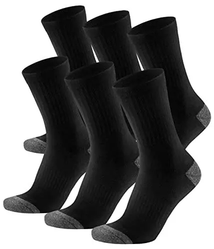 Produktbild: KEECOW 6 Paar Sportsocken Herren Wandersocken Thermosocken Arbeitssocken Trekkingsocken Winter Warme Baumwolle Atmungaktive