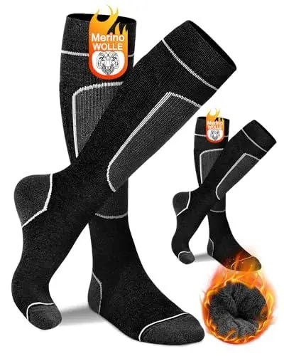 Produktbild: KEECOW Skisocken-Herren-Merinowolle-Thermosocken,Winter Socken Sport Socken für Herren&Damen Outdoor-Sportarten Ski