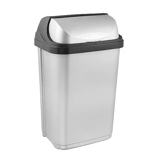 Produktbild: keeeper Abfallbehälter mit Rolldeckel, 25 l, Rasmus, Silber