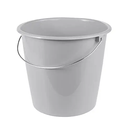 Produktbild: keeeper Eimer Erik mit Metallbügel, 10 l, Polypropylen, 28,5 x 28,5 x 26 cm, Nordic Grey