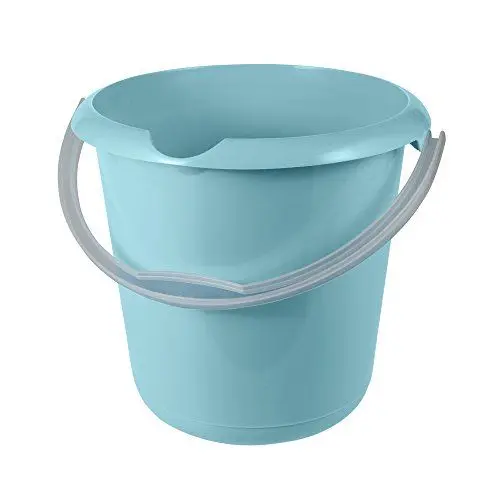 Produktbild: keeeper Eimer mit integrierter Mess-Skala und ergonomischem Griff, 10 l, Mika, Hellblau