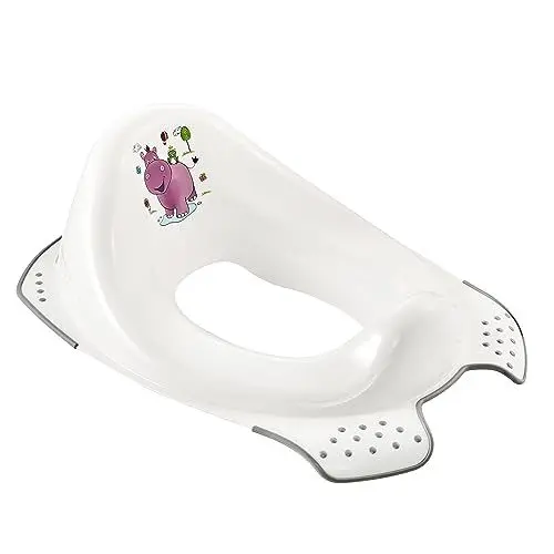 Produktbild: keeeper Hippo Kinder-Toilettensitz, Ab ca. 18 Monate bis ca. 4 Jahre, Anti-Rutsch-Funktion, Ewa, Weiß, 1 Stück