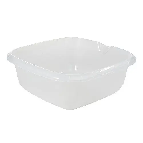 Produktbild: keeeper Universal-Schüssel mit Ausguss, Eckig, 8 l, 34 x 34 cm, Björk, Transparent