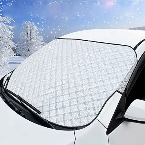 Produktbild: KEELYY Frontscheibenabdeckung Scheibenabdeckung Auto Winter Frostabdeckung Sonnenschutz Auto Frontscheib Autoscheibenabdeckung Winschutzscheiben Abdeckung Groß, 150 x 100cm