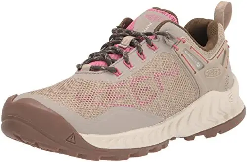Produktbild: KEEN Damen-Nxis Evo Niedrige Höhe Wasserdicht Schnelle Verpackung Wanderschuhe, Plaza Taupe/Ibis Rose, 38 EU