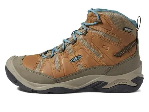 Produktbild: KEEN Damen Circadia Mid Waterproof Wanderstiefel, Toasted Coconut/North Atlantic, 39 EU