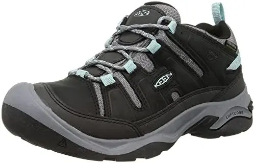 Produktbild: KEEN Damen Circaida Waterproof Zapatos para senderismo, Black/Cloud Blue, 35 EU