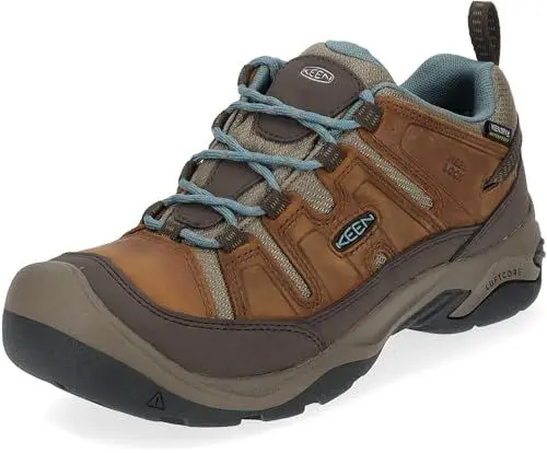 Produktbild: KEEN Damen Circaida Waterproof Zapatos para senderismo, Syrup/North Atlantic, 40.5 EU