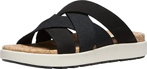 Produktbild: KEEN Damen Elle Mixed Slide Sandalen, Black/Birch, 40 EU
