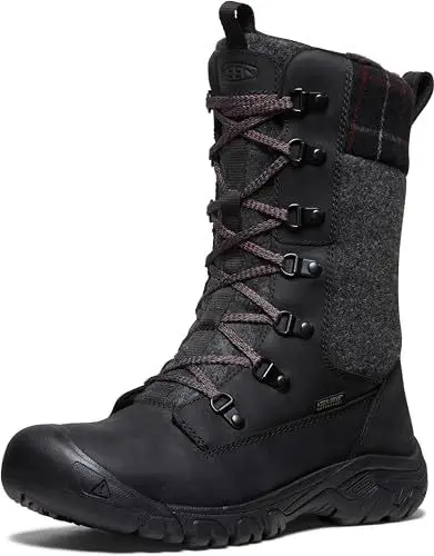 Produktbild: KEEN Damen Greta Tall Boot Waterproof Schneestiefel, Black/Black, 35 EU