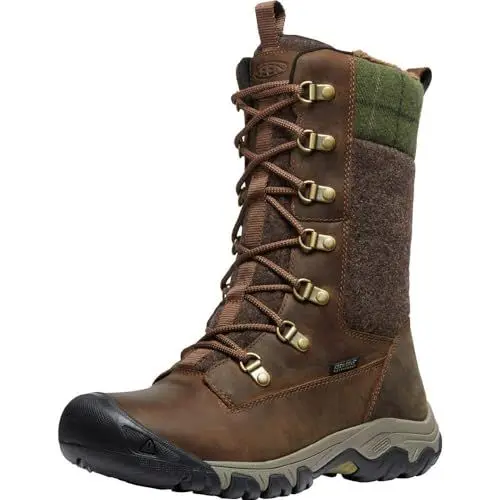 Produktbild: KEEN Damen Greta Tall Boot Waterproof Schneestiefel, Chestnut/Mulch, 39 EU
