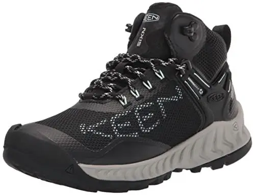 Produktbild: KEEN Damen Nxis Evo Mid Waterproof Wanderstiefel, Black/Blue Glass, 37 EU