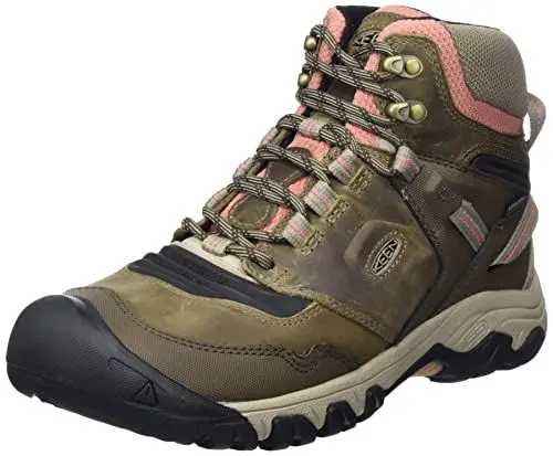 Produktbild: KEEN Damen Ridge Flex Mid Wasserdicht Wanderstiefel Klassische Stiefel, Braun, 42 EU