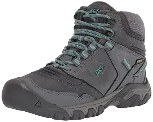 Produktbild: KEEN Damen Ridge Flex Mid Wasserdicht Wanderstiefel Klassische Stiefel, Stahlgraues Porzellan, 41 EU