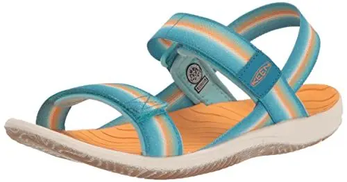Produktbild: KEEN Elle Backstrap Slingback Sandalen, Ipanema/Iceland Poppy, 24 EU