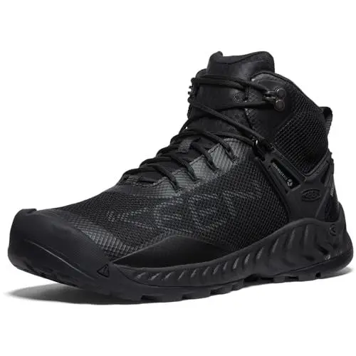 Produktbild: KEEN Herren NXIS Evo Mid Waterproof Wanderstiefel, Triple Black, 44 EU