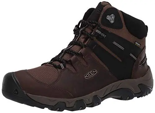 Produktbild: KEEN Herren Steens Mid Height Leather Waterproof Wanderstiefel, Kante/Schwarz, 45 EU