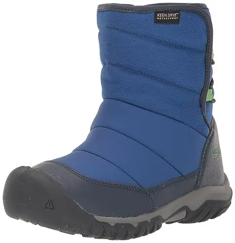 Produktbild: KEEN Unisex Kinder Puffrider Waterproof Schneestiefel, Naval Academy Surf, 38 EU