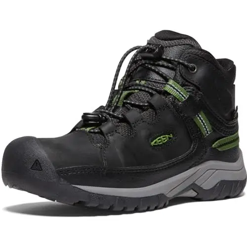 Produktbild: KEEN Targhee Mid Waterproof Wanderstiefel, Black/Campsite, 29 EU