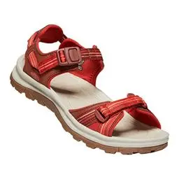 Produktbild: KEEN Terradora 2 Damen-Sandalen mit offenem Zehenbereich, Größe 37, Dunkelrot/Koralle, 38.5 EU