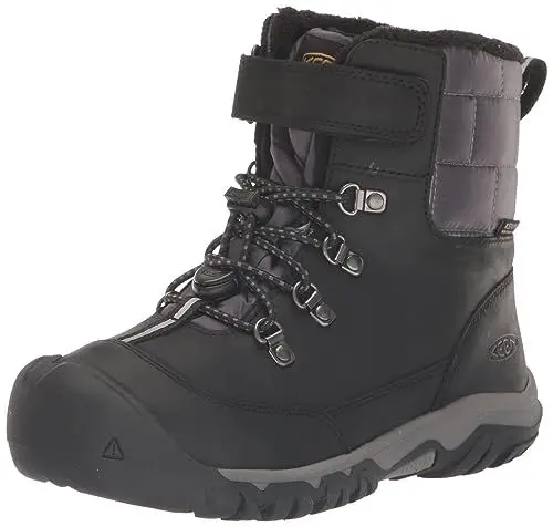 Produktbild: KEEN Unisex Kinder Kanibou Wasserdicht Schneestiefel, Schwarzer Magnet, 27/28 EU