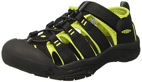 Produktbild: KEEN Unisex Kinder Newport H2 Sandalen, Black Lime Green, 34 EU