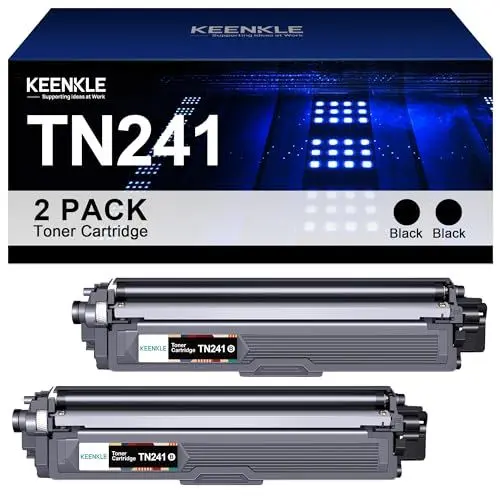 Produktbild: KEENKLE TN241BK TN242BK Kompatibel für Brother TN-241 TN-242 TN245 TN246 für Toner Brother MFC 9332CDW DCP 9022CDW MFC 9142 CDN HL-3142CW HL-3152CDW MFC-9342CDW (2 Schwarz)