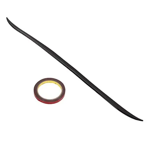 Produktbild: Keenso Auto Heckspoiler, Universal Auto Heckflügel Spoiler Gummi Heckklappe Kofferraum Spoiler 120x4cm mit doppelseitiges Klebeband