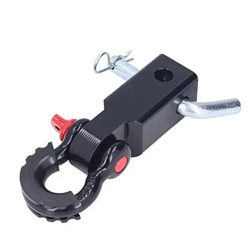 Produktbild: Keenso Auto Schäkel Kupplungsempfänger, Universal Auto 2 Zoll Abschlepphaken Schäkel Kupplungshaken Empfänger für Autos LKW(Schwarz) Trailer Band -Teile