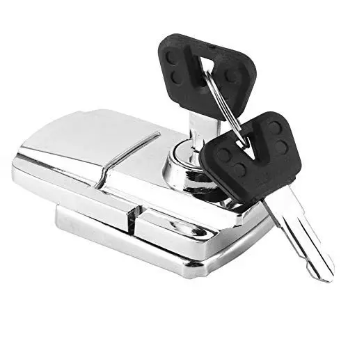Produktbild: Keenso Motorrad Kofferraumschloss, Diebstahlsicheres Schloss mit 2 Schlüsseln, Silber, Tastenfeld, Deadbolt, für Motorräder und Outdoor-Ausrüstung