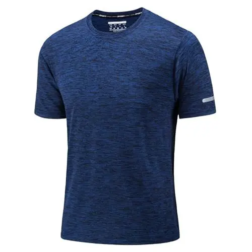 Produktbild: KEFITEVD Funktionsshirt Herren Kurzarm Sportshirt Laufshirt Yoga Shirt Fahrrad Tshirt Herren Polyester Tennis Shirt