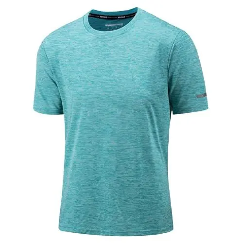 Produktbild: KEFITEVD T-Shirts für Herren Funktionsshirt Sport Shirt Männer Fitness Leicht Trainingsshirt Fahrradbekleidung