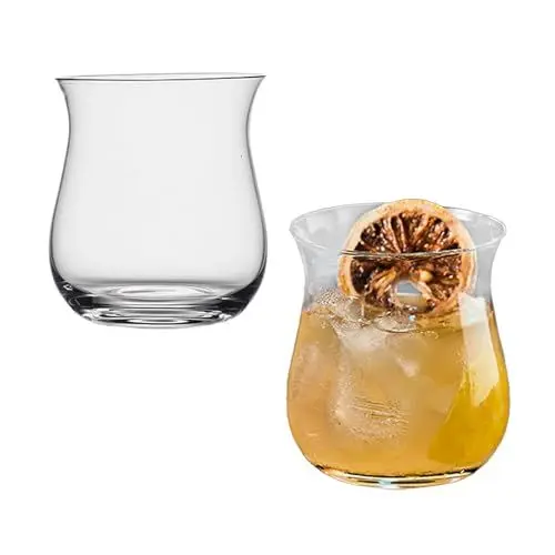 Produktbild: UIYIHIF Cocktailgläser-Set, Tulpen-Pilz-Kürbis-förmiges Whisky-Verkostungsglas für Reine oder Gemischte Getränke, Whiskey-Becher, Cocktailgläser für Scotch-Bourbon-Cocktails (Tulpe)