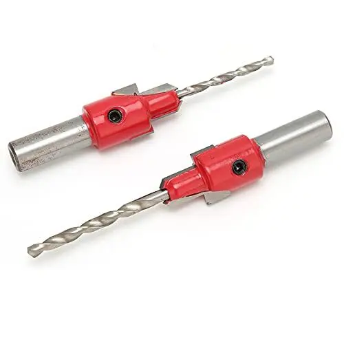Produktbild: Kegelschrauben-Bit, Senkbohrer-Set Senkbohrer Senker-Bohrer für Holz Faserplatten für Spanplatten Sperrholz für Kunststoff PVC, Gummi