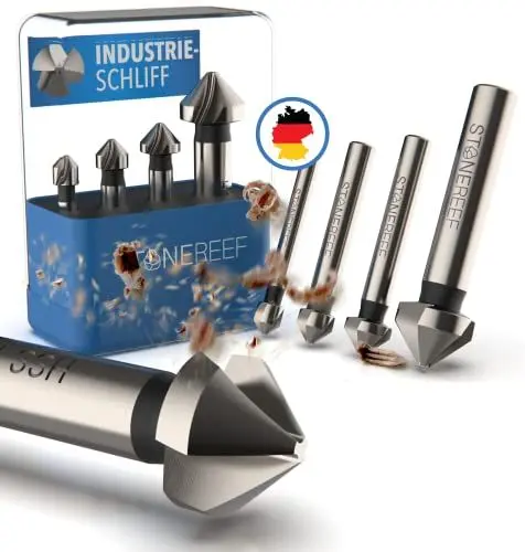 Produktbild: STONE REEF Kegelsenkerset von Stone Reef – geeignet für alle Materialien (Holz, Metall)