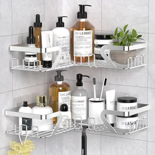 Produktbild: Kegii Duschablage ohne Bohren, Duschregal Ecke, Shampoo Halterung für Dusche