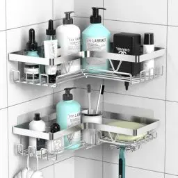 Produktbild: Kegii Duschablage Ecke, Duschregal ohne Bohren Edelstahl, Badezimmer Regal, Shampoo Halterung für Dusche