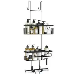 Produktbild: Kegii Duschregal ohne Bohren Duschablage zum Hängen Schwarz Badezimmer Organizer Shampoo Halterung Dusche Duschkorb Halterung
