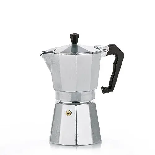 Produktbild: kela Espressokocher für 3 Tassen, Espressokanne 150 ml, Mokkakanne Kaffeekocher Aluminium, ITALIA, Espressomaschine, silber matt