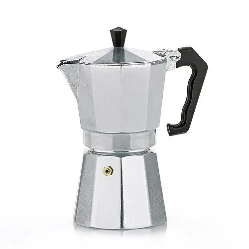 Produktbild: kela Espressokocher für 6 Tassen, Espressokanne 300 ml, Camping Kaffeekocher Aluminium, ITALIA, Espressomaschine, silber matt