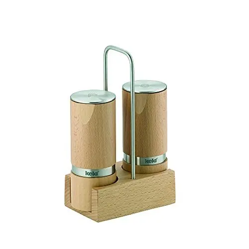 Produktbild: Kela 12193 Kauri Salz-/Pfeffermühle, Buchenholz, Hellbraun