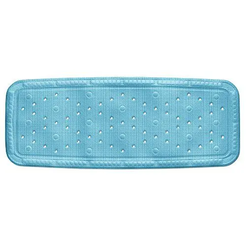 Produktbild: Kela 22379 Badewanneneinlage, Mit Sauger, PVC-Weichschaumbeschichtet, 92 x 36 cm, Kreta, Hellblau